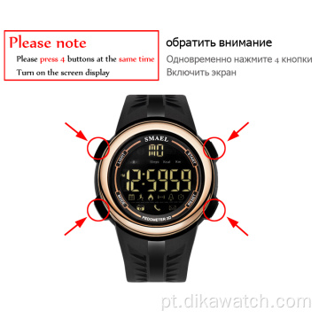 SMAEL Bluetooth Watch Relógios digitais de marcas de luxo